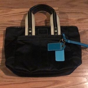 black small coach purse